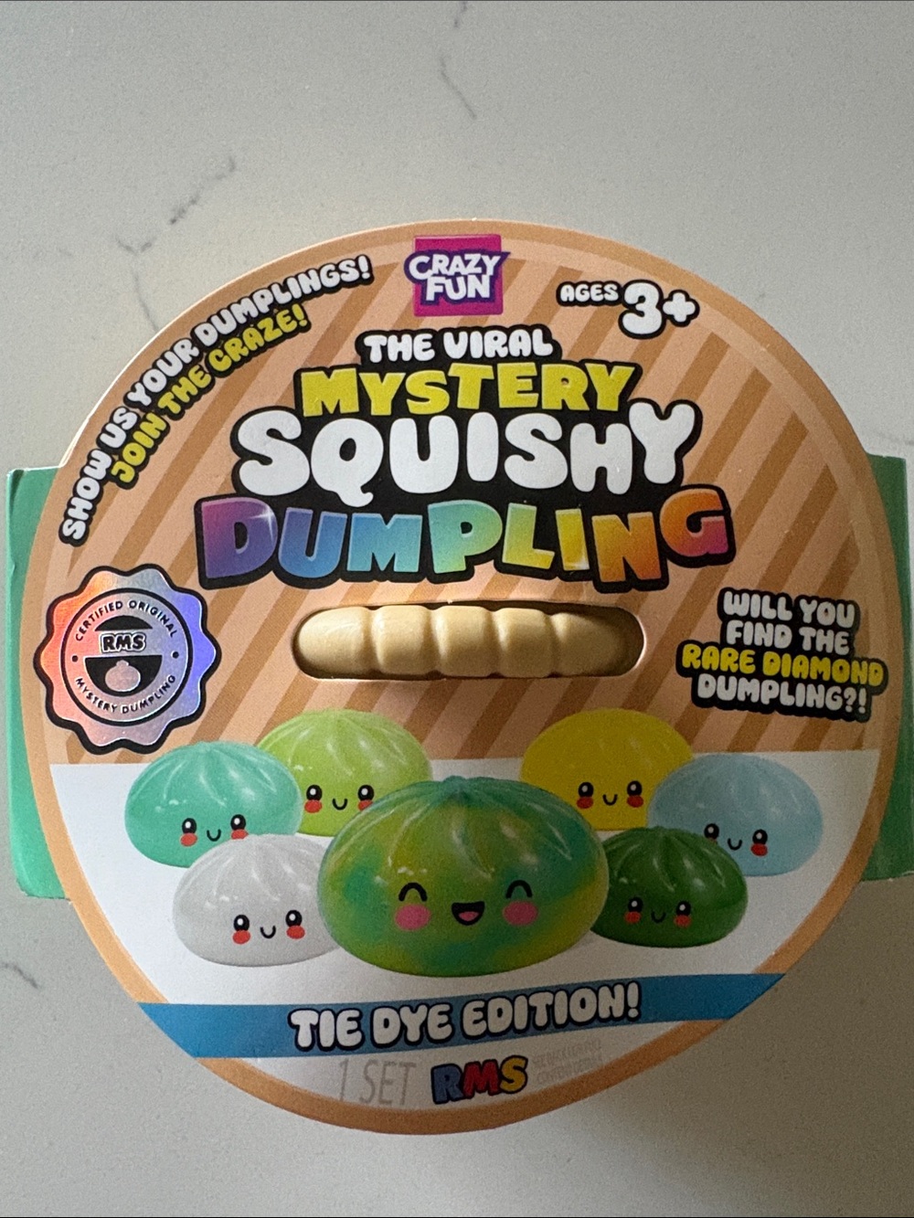 GUARANTEED RARE!! Mystery Squishy Dumpling Tie Dye Edition